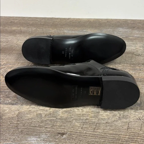 NEW Marc by Marc Jacobs Women’s Black Patent Leather Oxford Shoes (Size 8) - Picture 6 of 10